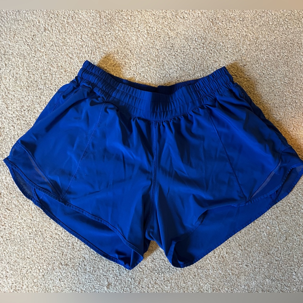 Royal blue Lululemon shorts